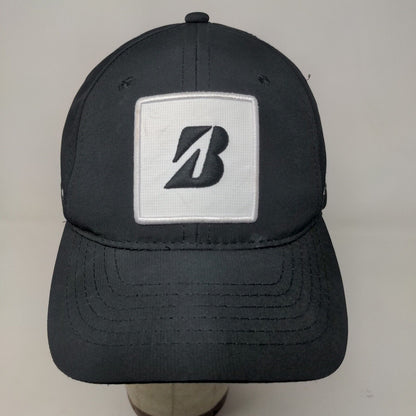 Bridgestone Golf Men's Slideback Hat Black Adjustable Polyester Embroidered Logo