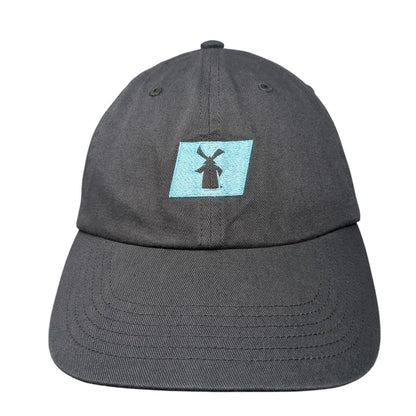 Cheers To The Wiseman Slideback Hat Gray One Size Adjustable Embroidered Cotton