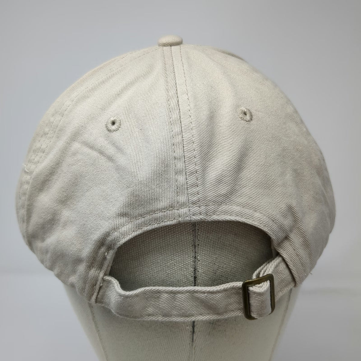 CGS Baseball Cap Beige One Size Greenbelt Embroidered Logo Slideback Cotton Hat