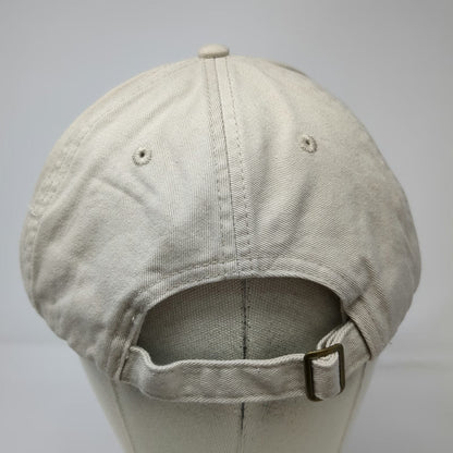 CGS Baseball Cap Beige One Size Greenbelt Embroidered Logo Slideback Cotton Hat