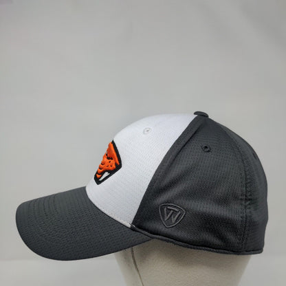 Oregon State Beavers Fitted Hat Gray One Fit Embroidered Top Of The World