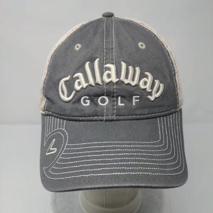 Callaway Golf Slideback Hat Gray OSFA Adjustable Embroidered 6 Panel New Era
