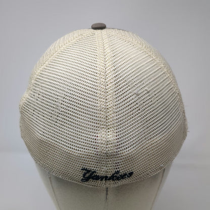 New York Yankees MLB 47 Brand Baseball Cap Gray One Size Mesh Back Hat Stretch