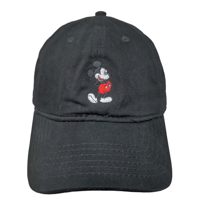 Mickey Mouse Slideback Hat Black One Size Embroidered Adjustable Disney