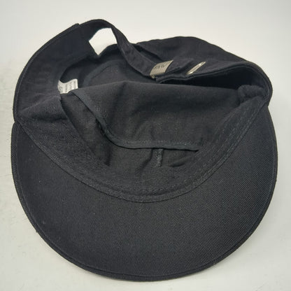 BHW Army Cap Black One Size Rhinestone Peace Sign Wings Studded Brim hat