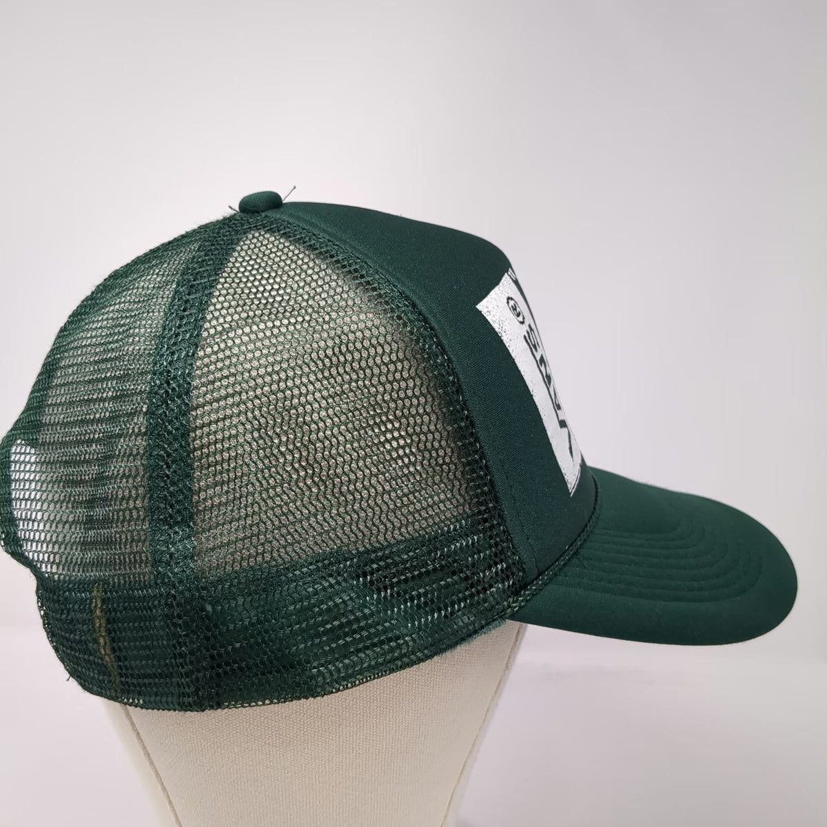 Vans Trucker Hat Green One Size Off The Wall Mesh Foam Snapback Graphic Rope