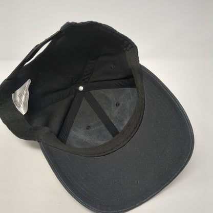 Genuine Dickies Snapback Hat Black One Size Adjustable Vented Holes 6 Panel