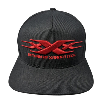 XXX Triple X Return of Xander Cage Movie Snapback Hat Black OSFA Embroidered
