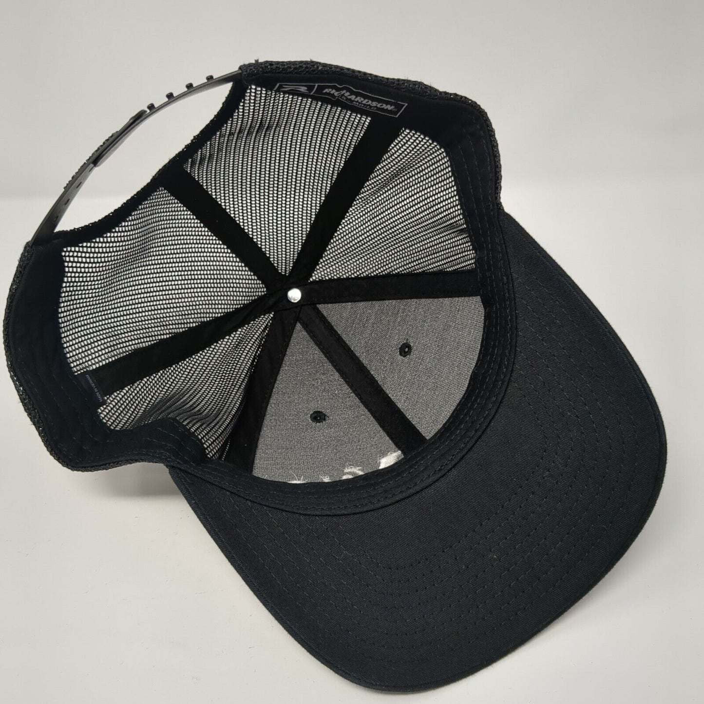 Valor Trailers Snapback Trucker Hat Black M/L Adjustable Mesh Back Richardson
