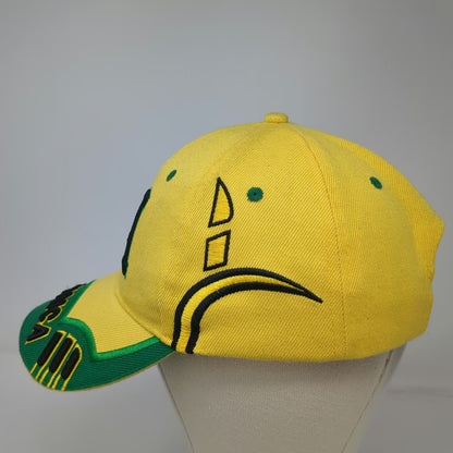 Jamaica JA Embroidered Yellow OSFM Baseball Cap Hat Green Black Strapback Logo