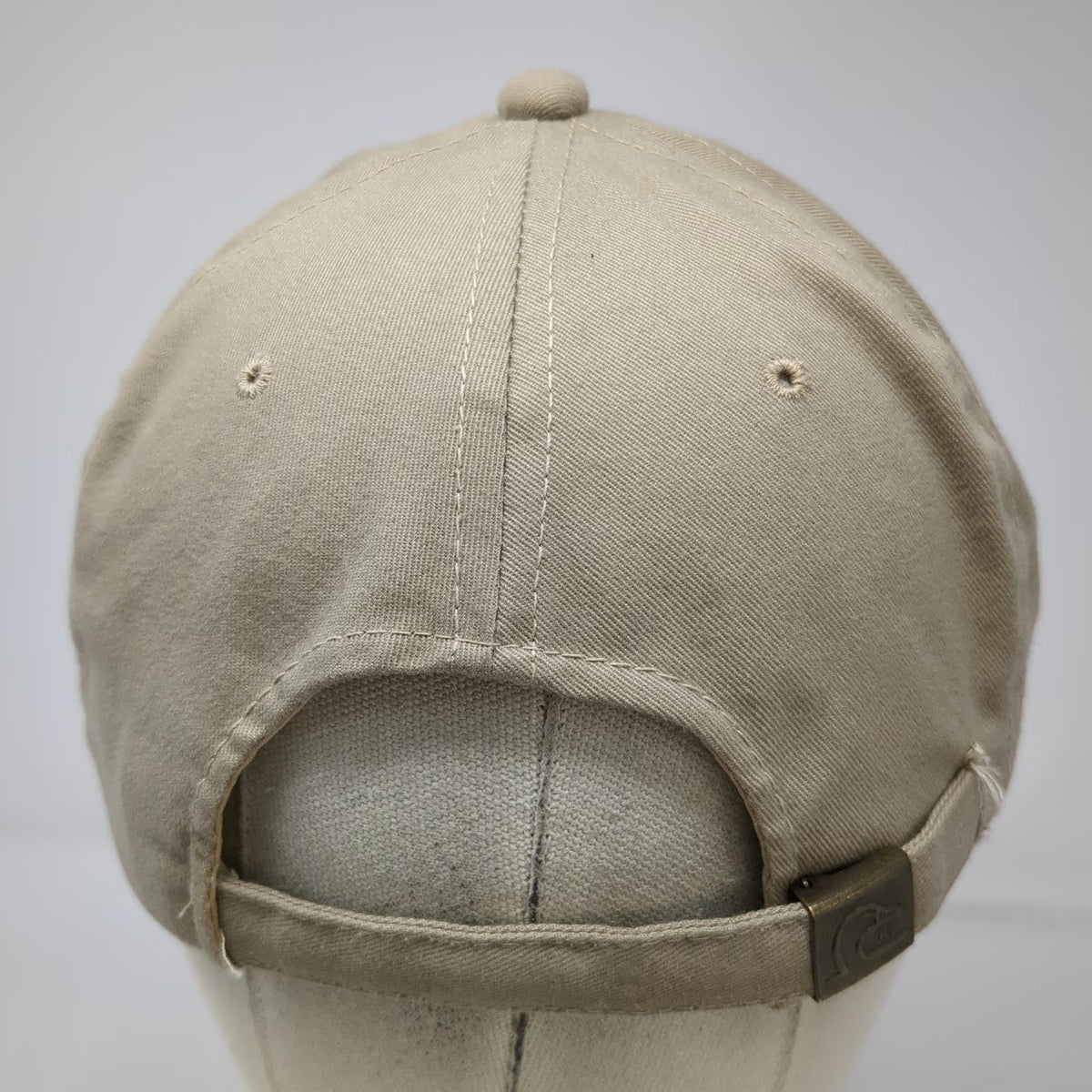 Ducks Unlimited Baseball Cap Beige Blue One Size Hunting Dog Lab Embroidery Hat