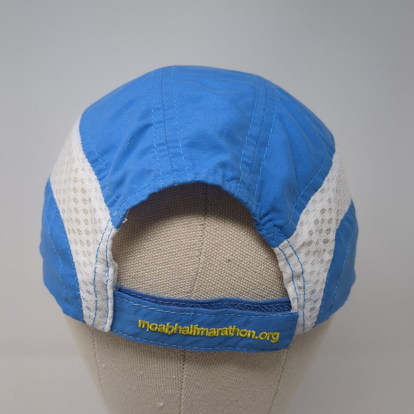 Canyon Lands Half Marathon Moab Litah 5 Panel Cap Blue OS Adjustable Polyester
