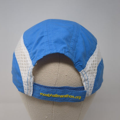 Canyon Lands Half Marathon Moab Litah 5 Panel Cap Blue OS Adjustable Polyester