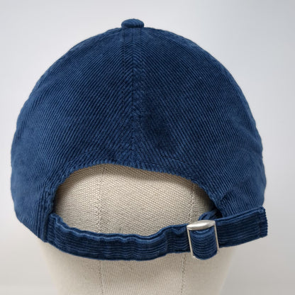 BDG Baseball Cap Blue One Size Corduroy Slideback Adjustable Plain Solid hat