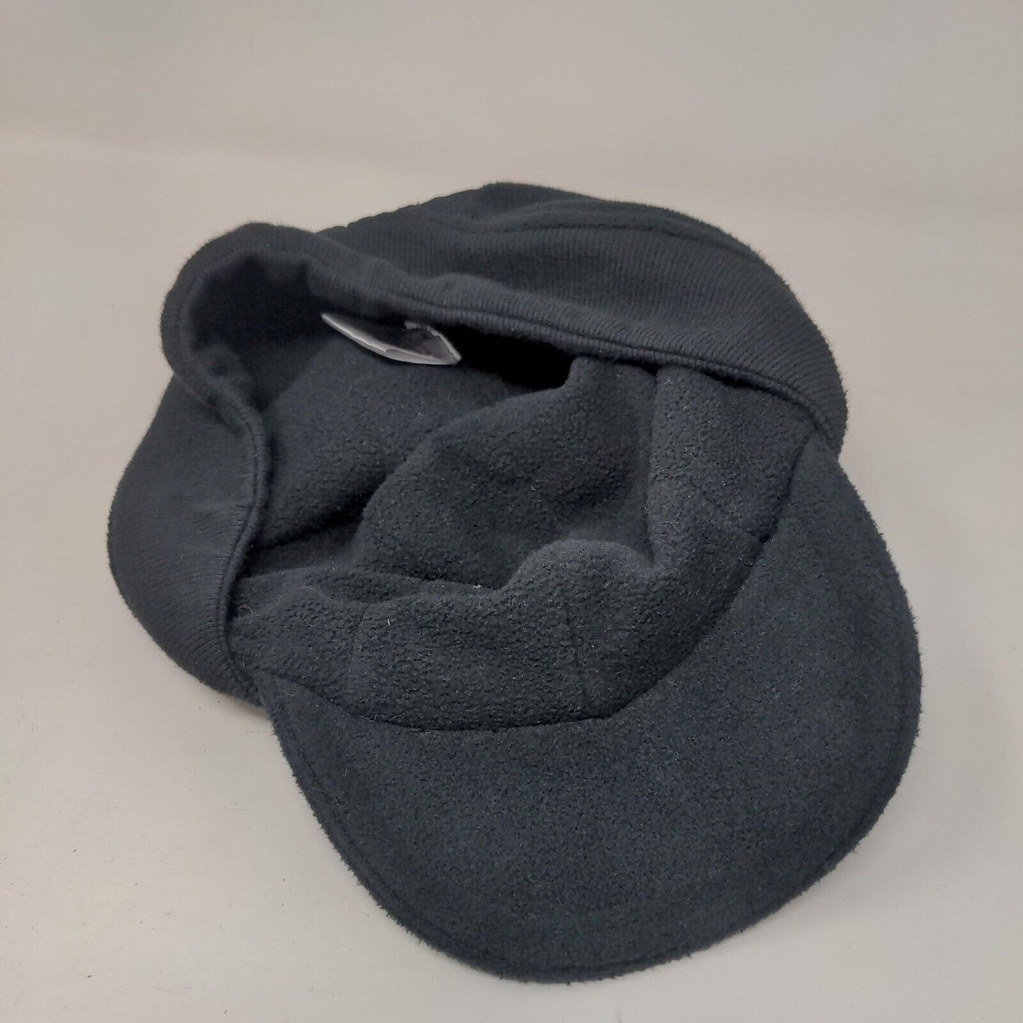 Unbranded Youth Trapper Hat Black Size 4-7 Fleece Quilted Black Polyester
