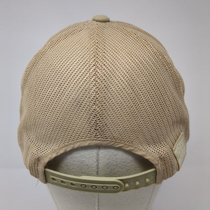 Toes on the Nose Snapback Trucker Hat Tan One Size Mesh Back Adjustable