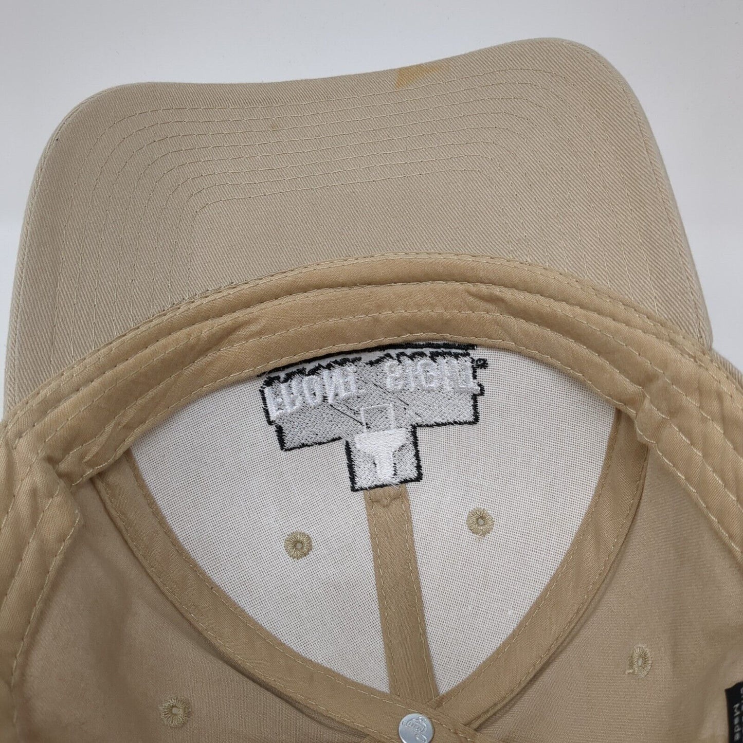 Front Sight First Family Strapback Hat Tan One Size Adjustable Embroidered Otto