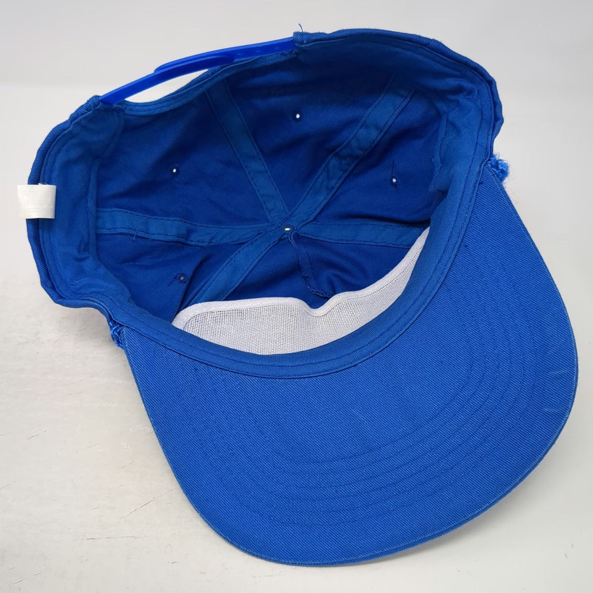Blue 5 Panel One Size Snapback Hat AT&T Credit Rope Detail Cotton Corporate