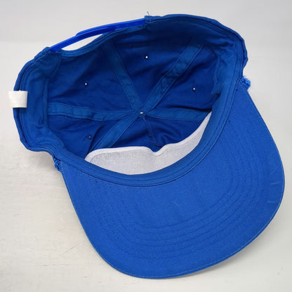 Blue 5 Panel One Size Snapback Hat AT&T Credit Rope Detail Cotton Corporate
