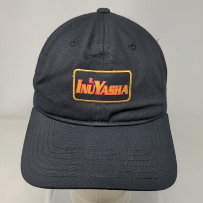 InuYasha Slideback Hat Black One Size Adjustable Vent Holes 6 Panel