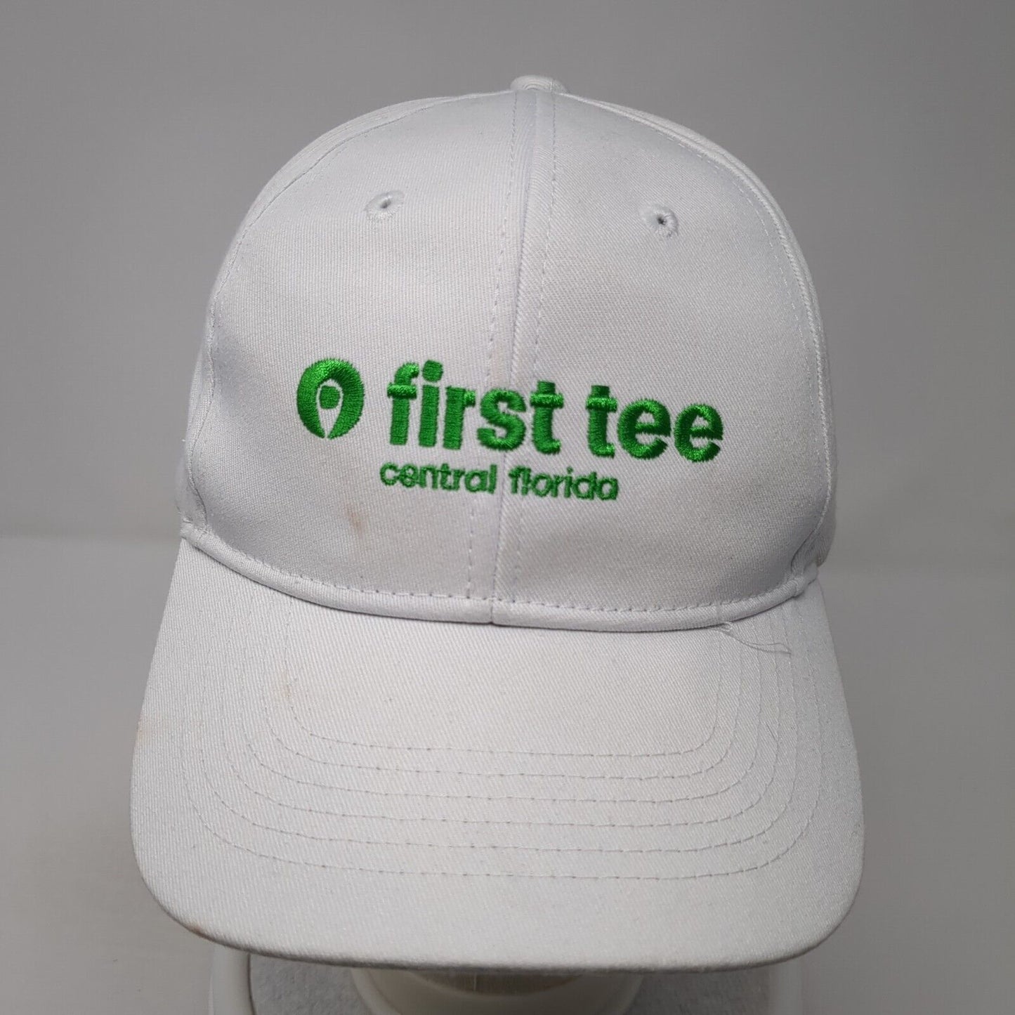 First Tee Central Florida Strapback Hat White One Size Adjustable