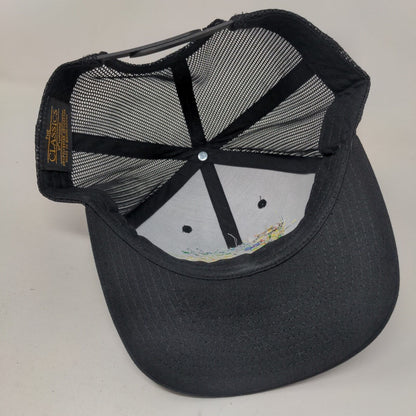 Kolorful Khoos Snapback Mesh Back Trucker Hat Black One Size Yupoong