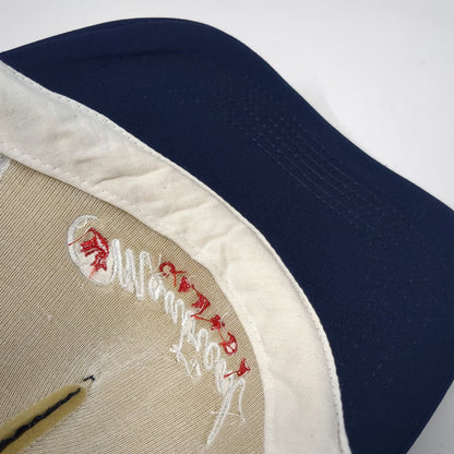 Blue One Size Trucker Hat Montreal Canada Maple Leaf Mesh Back Snapback Logo