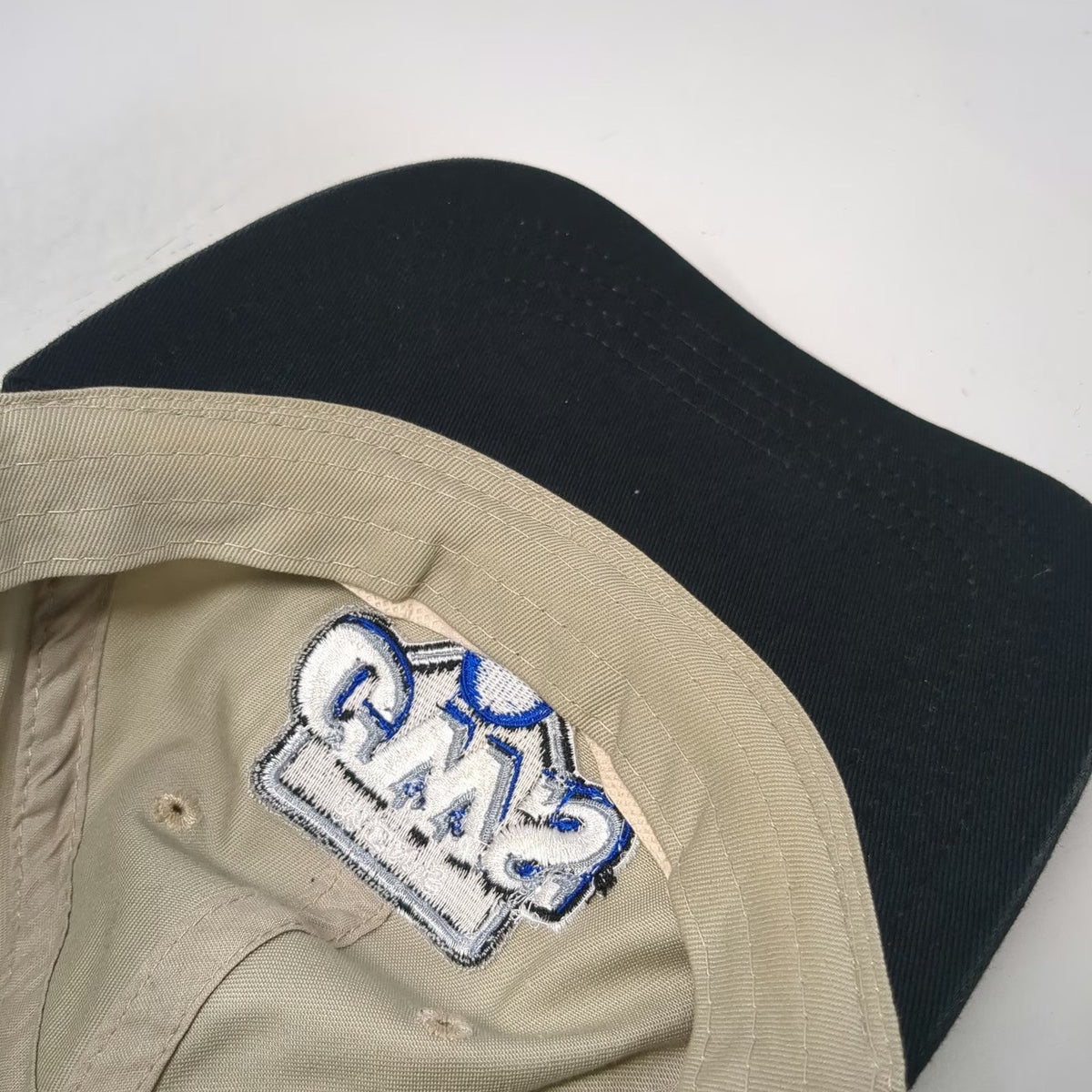 NCAA CWS College World Series Beige One Size Cap Slideback Embroidered Hat Logo