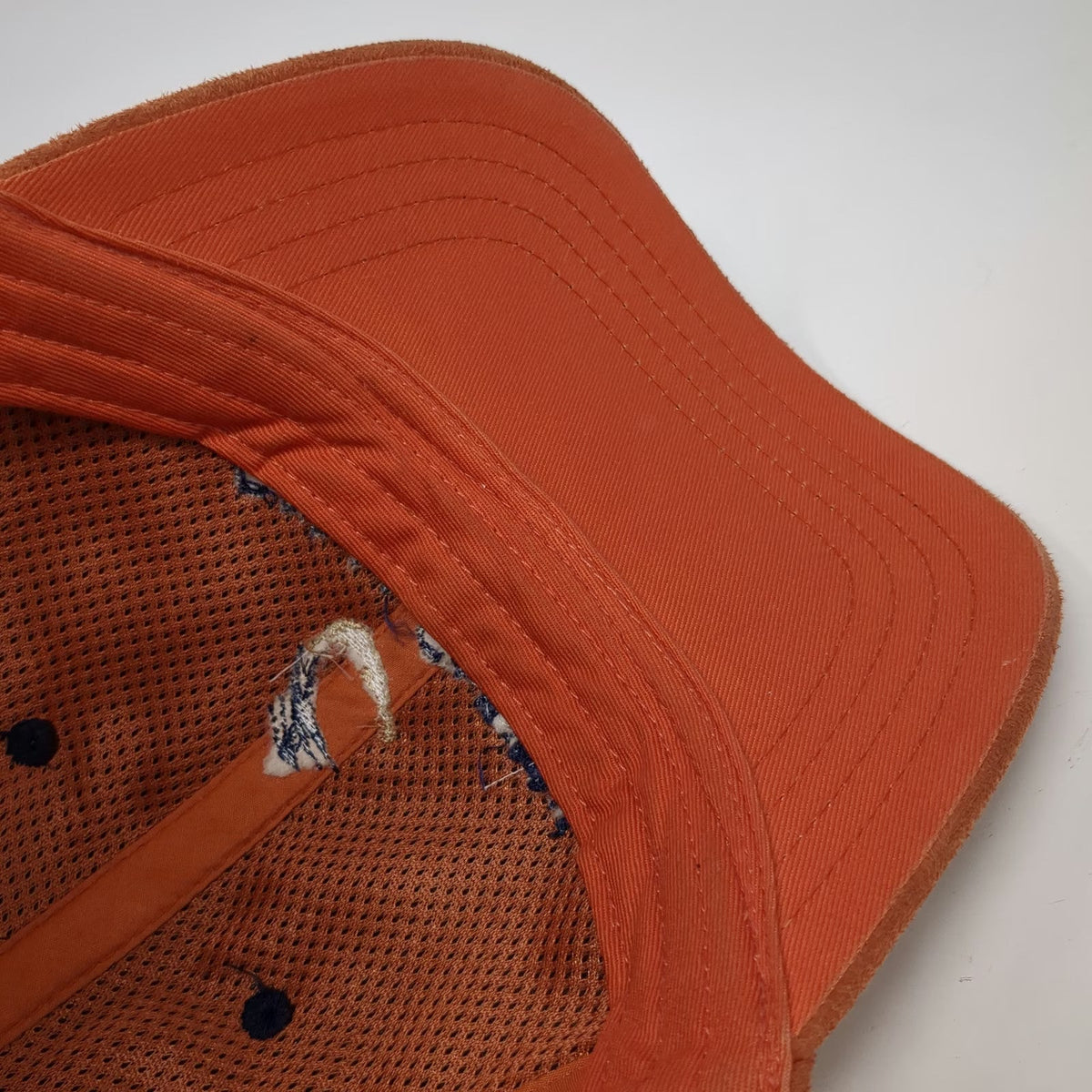 Devon & Jones Baseball Cap Orange One Size Faux Suede Coral Canyon Strapback Hat