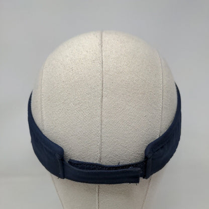 Last Minute Golfer Strapback Sun Visor Cap Hat Blue Adjustable Embroidered