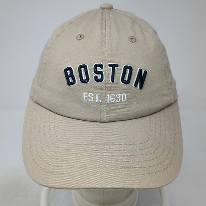 by elidan Baseball Cap Beige One Size Boston Est 1630 Embroidered Cotton Hat