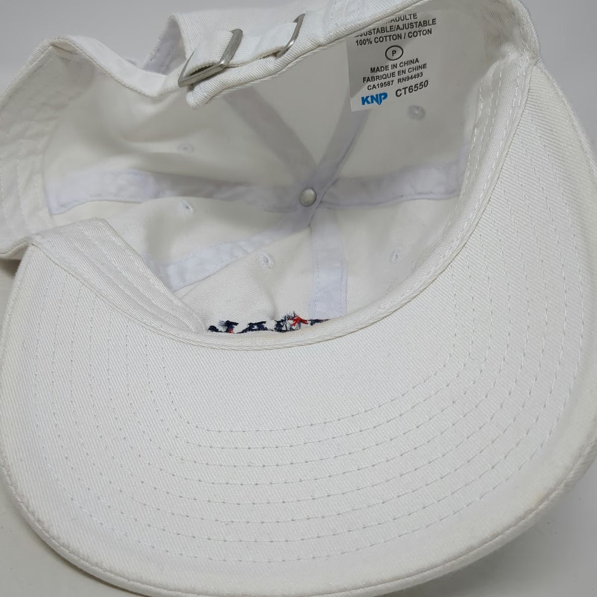 KNP USA Hockey National Championships 2024 White One Size Baseball Cap Hat