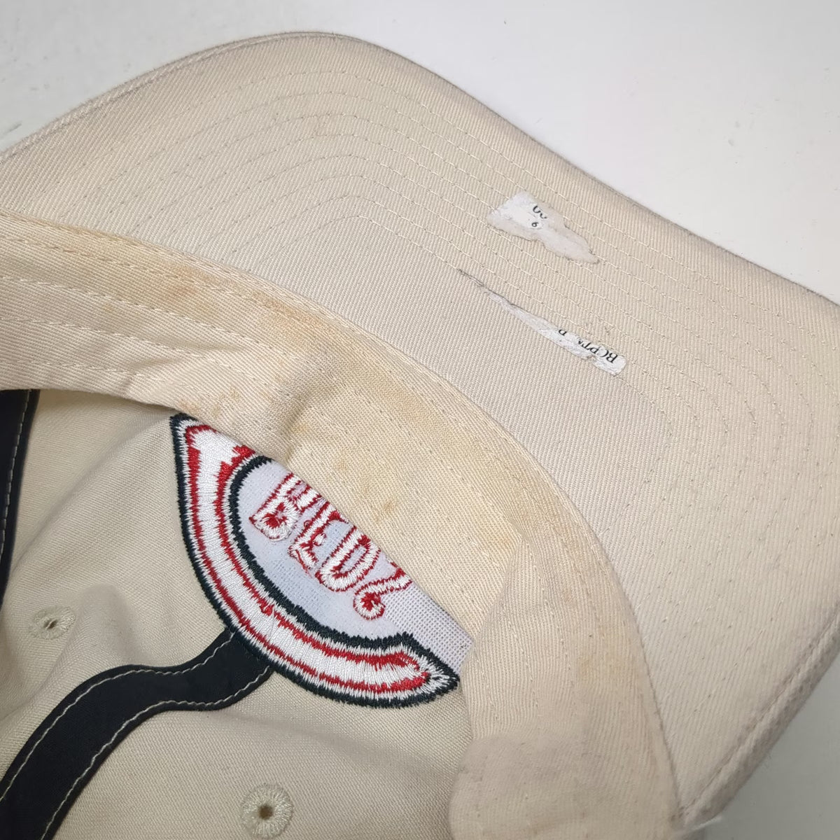 '47 Cincinnati Reds MLB Baseball Cap Beige One Size Cooperstown Slideback Hat