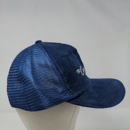 The Chicago Connection The Better Pizza Trucker Hat Blue OSFA Corduroy Mesh Back