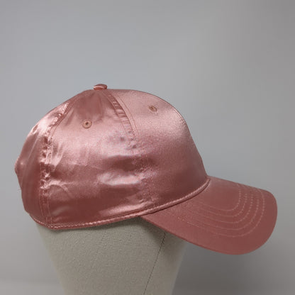 Unbranded Slideback Baseball Cap Pink One Size Adjustable Vented Holes Blank