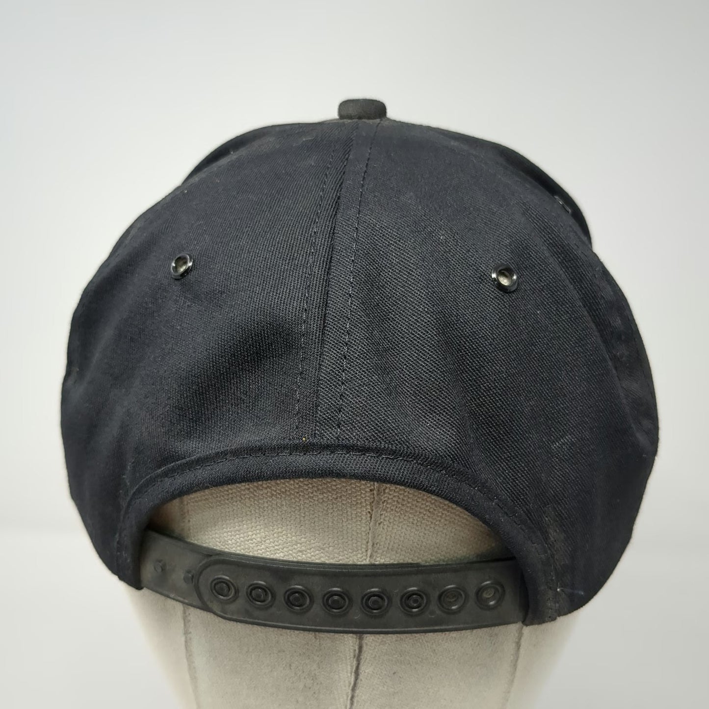 Black Trucker hat Vintage Snapback Stegner Grain Columbia Agriculture Embroider