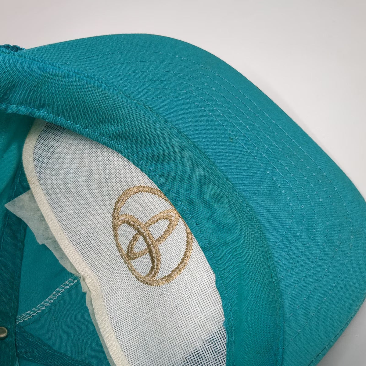 Designer Award Trucker Blue OS Hat Toyota Logo Rope Snapback Auto Car Vintage