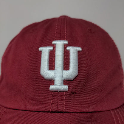 Top of the World Men's Slideback hat Red Embroidered IU Hoosiers Logo Cotton