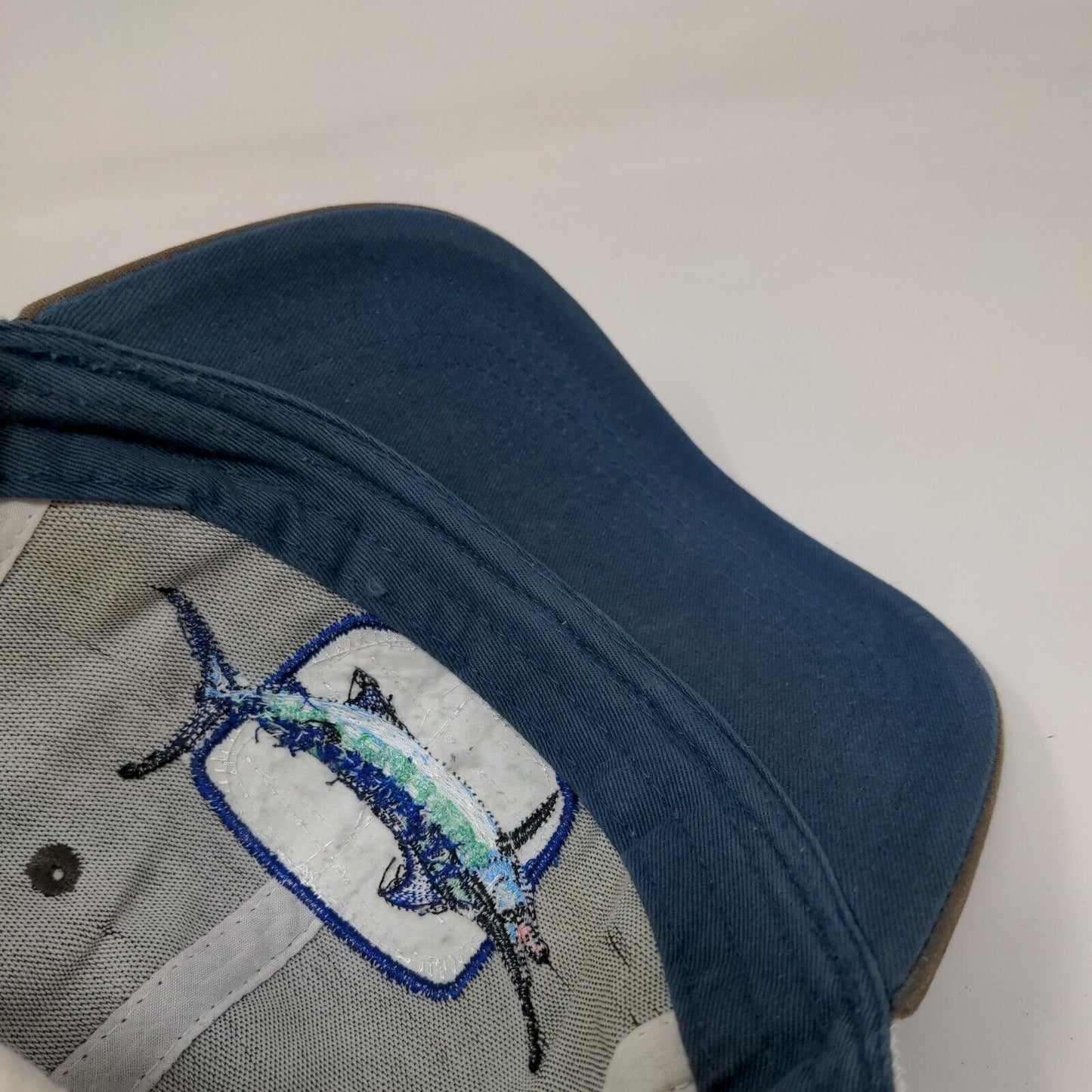 Guy Harvey Snapback Mesh Back Trucker Hat Brown One Size Colorblock