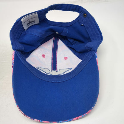 Six Flags Baseball Cap Pink Blue One Size Justice League Batman Paisley hat
