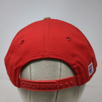 San Francisco 49ers NFL The Game Red Snapback Hat Green Underbrim USA Vintage