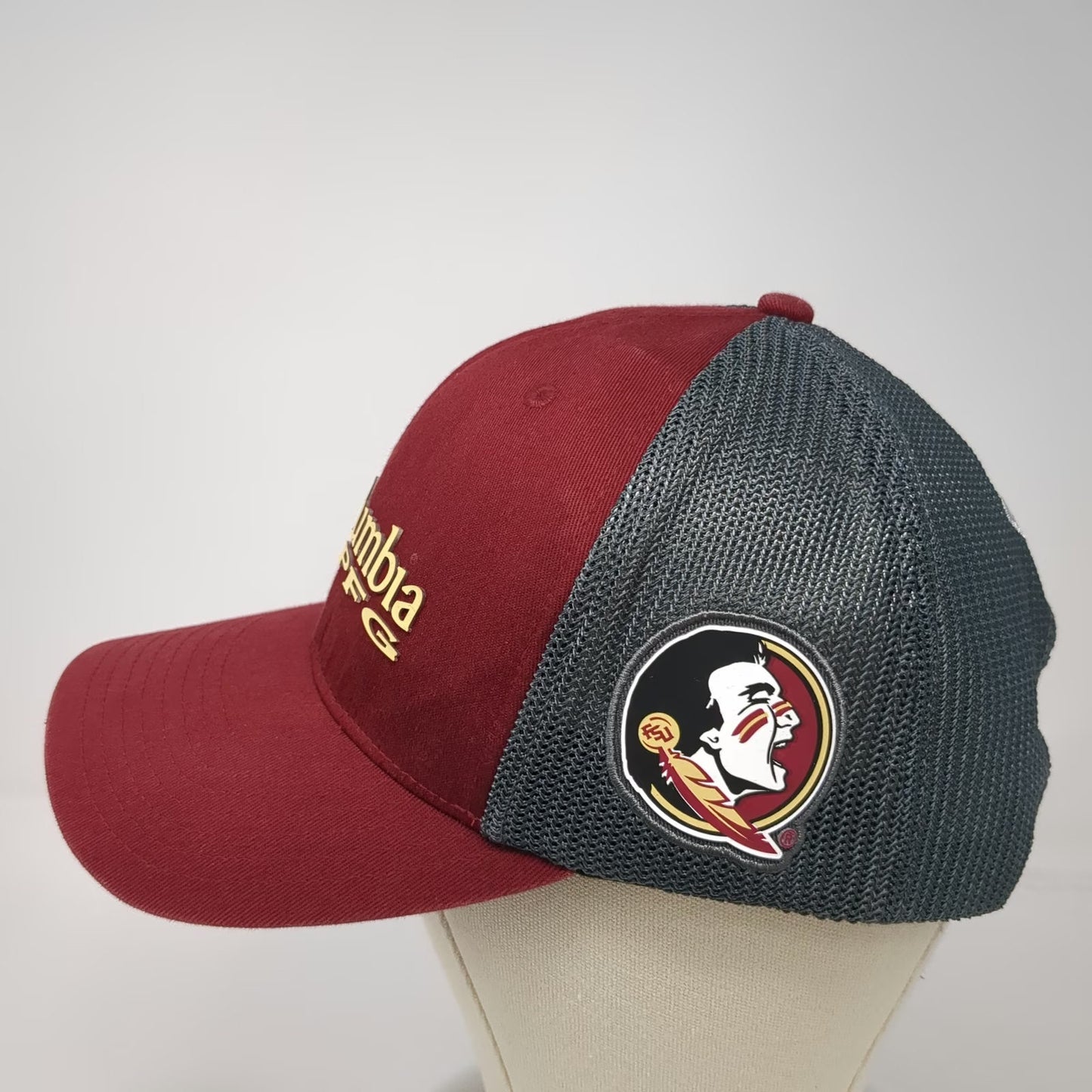 Florida State Seminoles NCAA Columbia Trucker Hat Red One Size Mesh Snapback