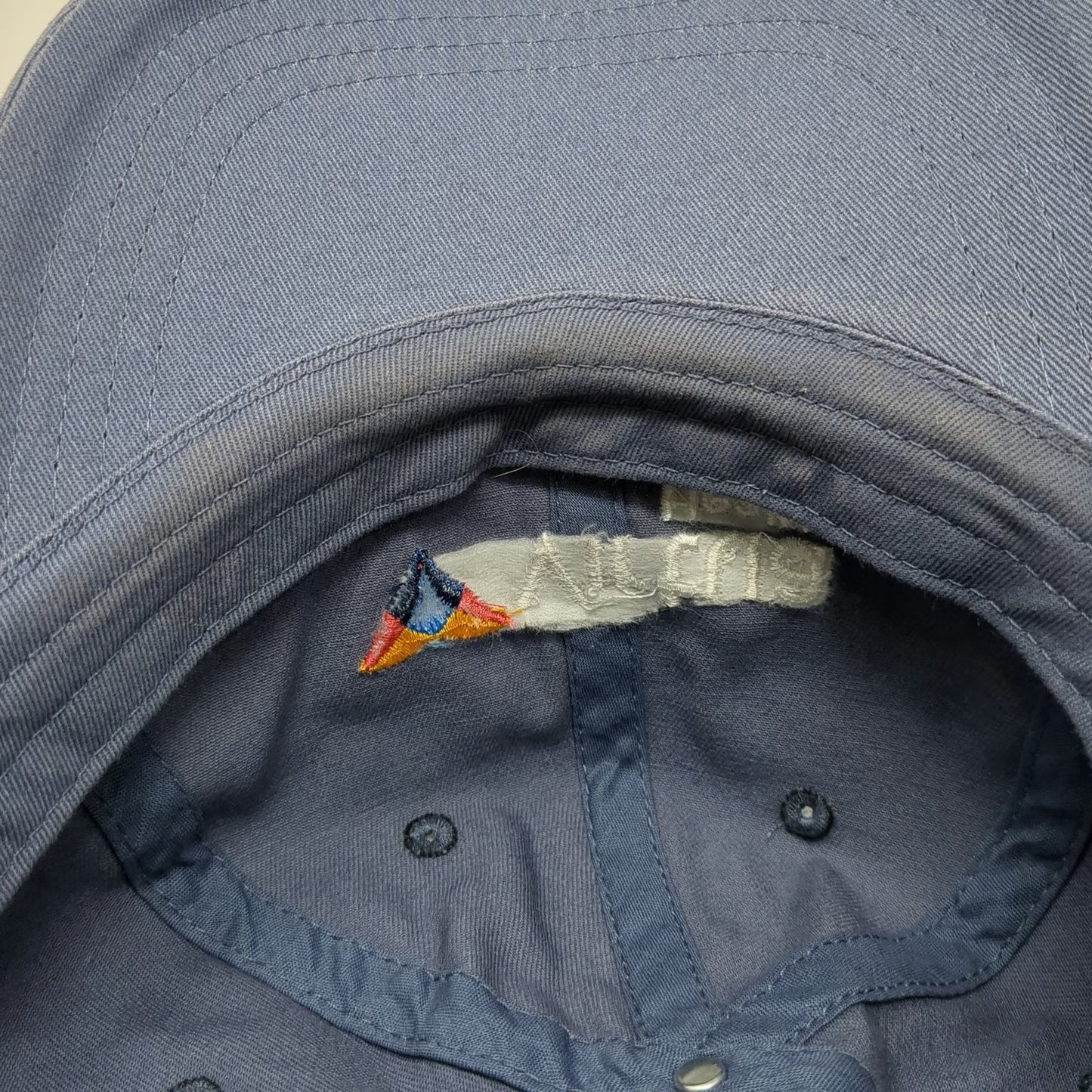 Paramount Baseball Cap Blue One Size Slideback Virtua Health Logo Cotton Hat