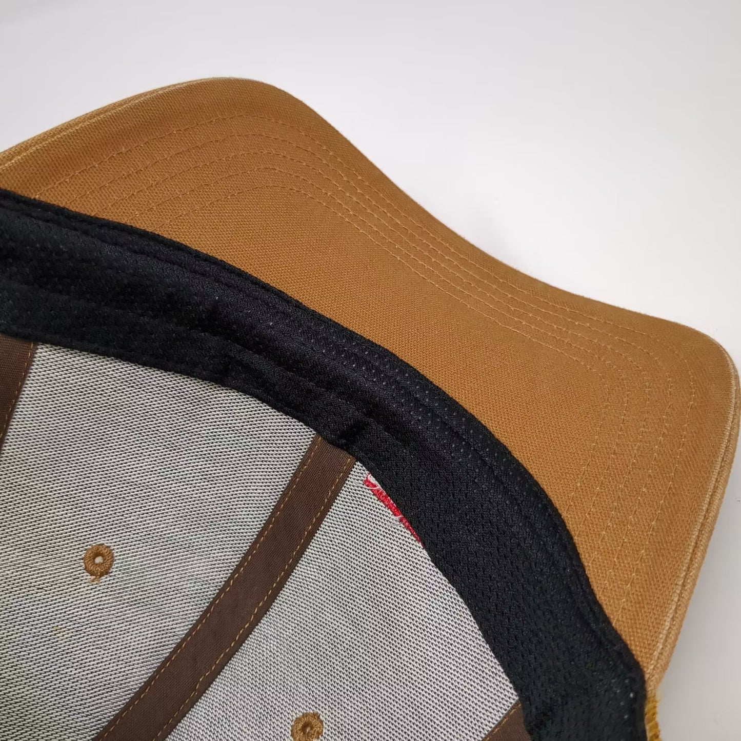 Carhartt Brown Salt Lake Prefab Embroidered Mesh Back Snapback Trucker Hat OS