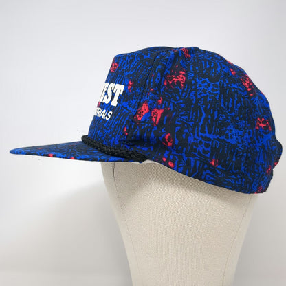 5 Panel Blue One Size Snapback Hat BMC West Building Materials All Over Print
