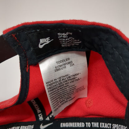 Nike Snapback Hat Red Toddler 2T-4T Adjustable Embroidered Colorblock