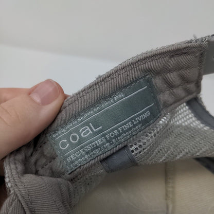 Coal Snapback Trucker Hat Gray OSFA Adjustable Breathable Mesh Back 6 Panel