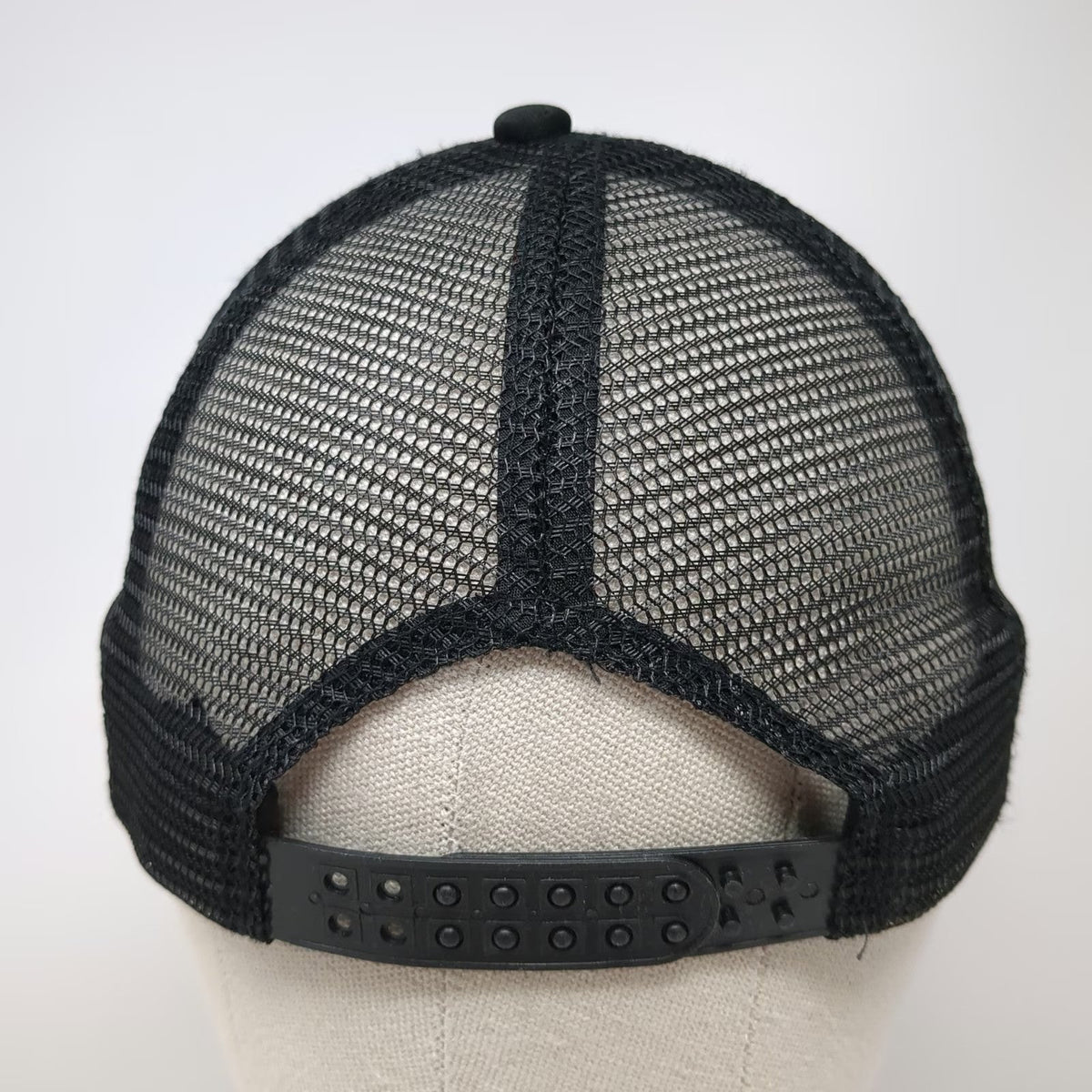 Black Trucker Hat One Size Mesh Back Snapback Octopus Patch Circular Logo