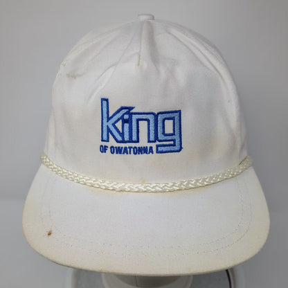 Sportcap Supreme King of Owatonna 5 Panel Rope Hat White Blue OS Slideback Cap