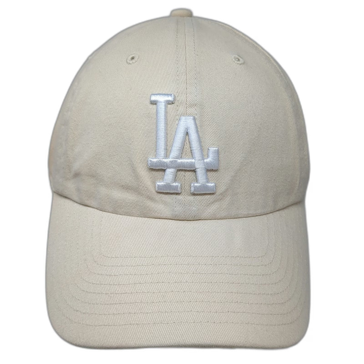 47 Los Angeles Dodgers MLB Baseball Cap Beige One Size Adjustable Strapback Hat
